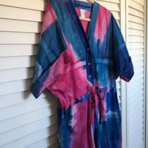 Peso Duro Tie Dyed Jumpsuit L